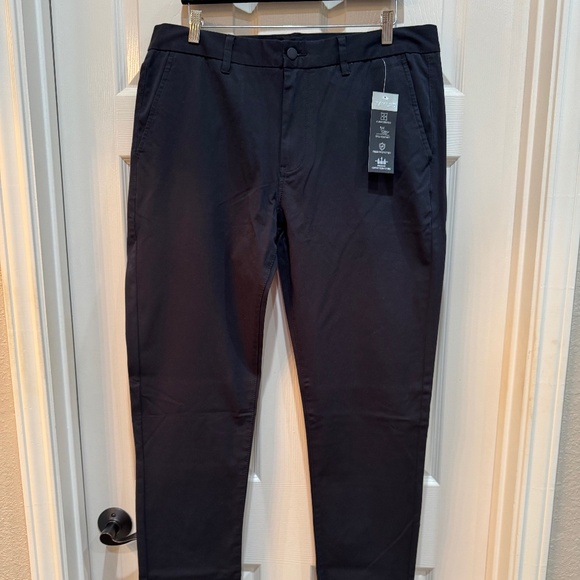 TAYLRD Men's TECH CHINO PANT (36x36) in Black - Picture 1 of 5
